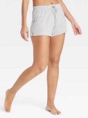 Auden Heather Gray Lounge Shorts with Drawstring